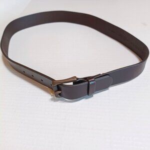 Italian Leather Banana Republic Dark Brown Leather Belt 36" Size 11 / 12